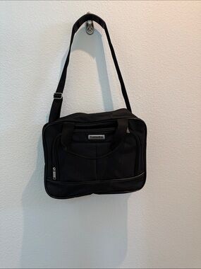Premium Black Messenger Bag with Adjustable Strap